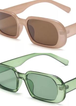 Очки окуляры солнцезащитные женские uv400 мужские овальные1 фото