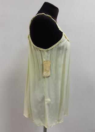 Легкая блуза разлетайка с ажурной спинкой, 100% вискоза, кружево, сделана в италии5 фото