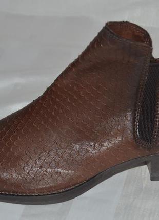 Ботильони туфлі черевики шкіра tamaris розмір 40 41, ботинки кожа2 фото