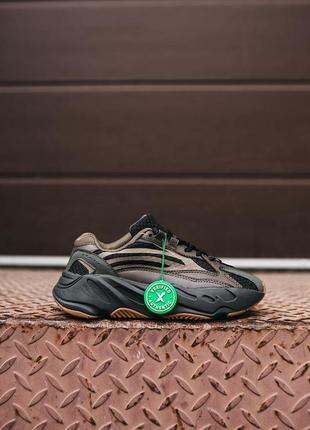 Adidas yeezy boost 700  v2 geode рефлективные унисекс коричневые кроссовки светоотражающие унісекс кросівки рефлектив7 фото