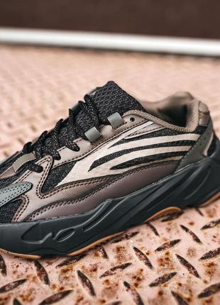 Adidas yeezy boost 700  v2 geode рефлективные унисекс коричневые кроссовки светоотражающие унісекс кросівки рефлектив3 фото