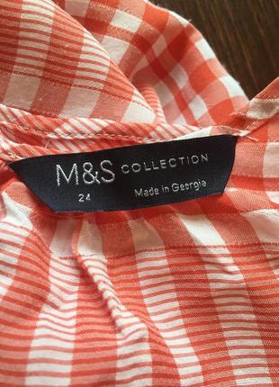 Тонкая летняя блузка m&s 58-60 р.5 фото