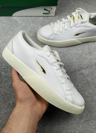 Puma love twist білі кеді шкіряні білі кеді кросівки шкіряні