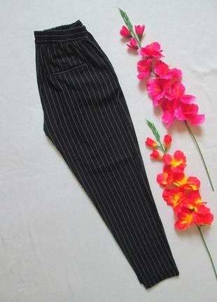 Шикарные летние легкие укороченные брюки в полоску с подкотами chicoree.5 фото
