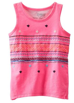 Майка льотна яскрава для дівчинки ошкош неонова