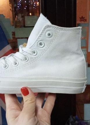 Розкішні converse кеди кросівки білі унісекс2 фото