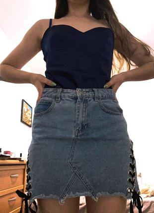Джинсова спідниця lee cooper розмір s/m