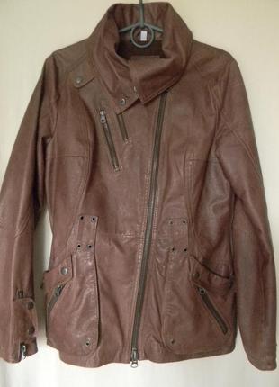 Жен.кожаная куртка-косуха alba moda р.382 фото