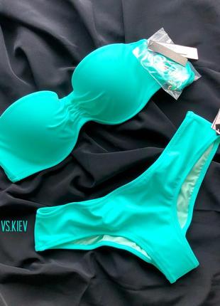 Купальник victoria's secret оригінал вікторія сікрет бандо 34b 75b плавки vs вікторія сікрет