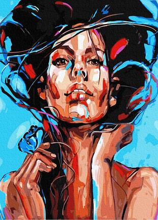 Картина по номерам живописный портрет женщины браш