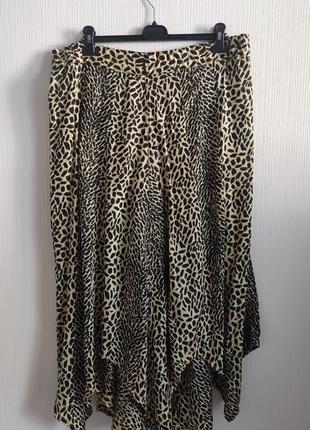 Ассиметричная винтажная  юбка из вискозы2 фото