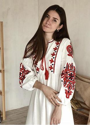 Сукня бохо з вишивкою, вишиванка жіноча 5