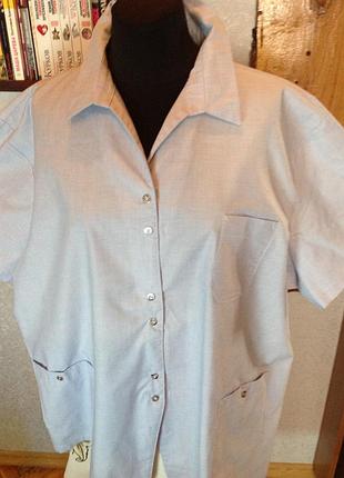 Супер батал. натуральная рубашка бренда njk, р. 72-76