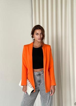 Пиджак ярко-оранжевый