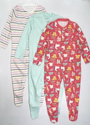 Фирменные человечки george, children's place, matalan и dunnes на девочку 0-24 мес3 фото