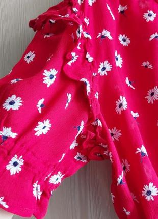 Короткая блуза топ под резинку fb sister оверсайз в цветочный принт6 фото