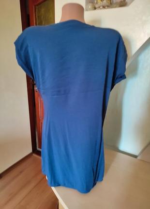 Трикотажная длинная блузка туника5 фото