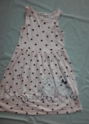 Платье сарафан легкий трикотажный на 8-9-10 лет