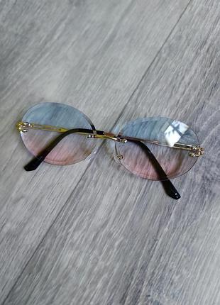 Солнцезащитные очки овал круг градиент
