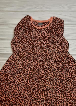 Платье нарядное тонкое катон длинный рукав леопардовое леопардовый3 фото