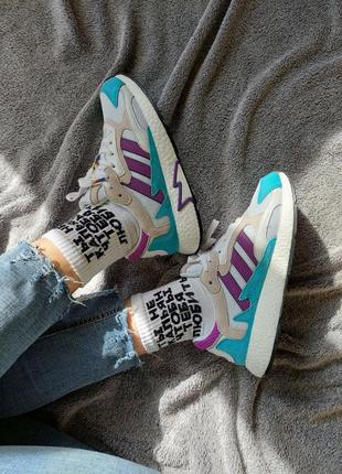 Кроссовки мужские адидас adidas tresc run white purple aqua