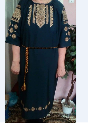 Вишита сукня з шифону