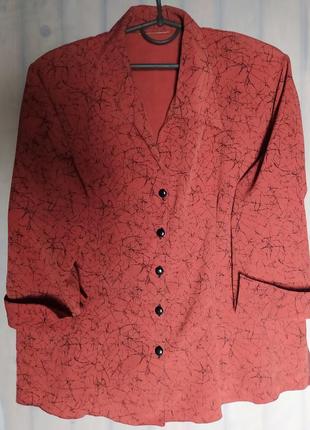 Сорочка коралова з візерунком