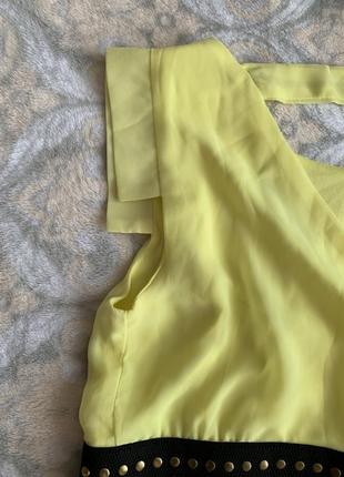 Платье лимонного цвета7 фото