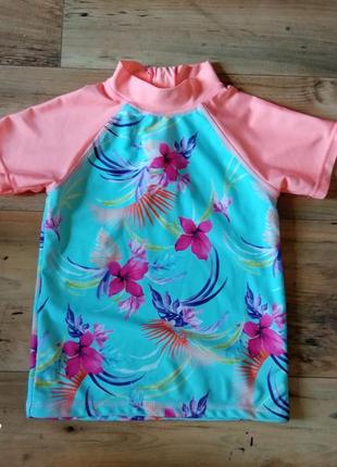 Детская солнцезащитная футболка для плавания пляжная купальная для бассейна моря