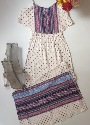 Стильне плаття максі сарафан h&m divided з розрізами з боків5 фото