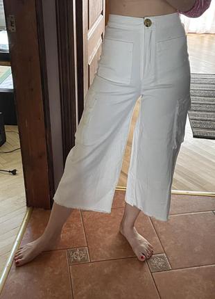 Винтажные укороченные джинсы карго