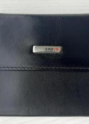 Жіночий шкіряний гаманець karya (чорний)