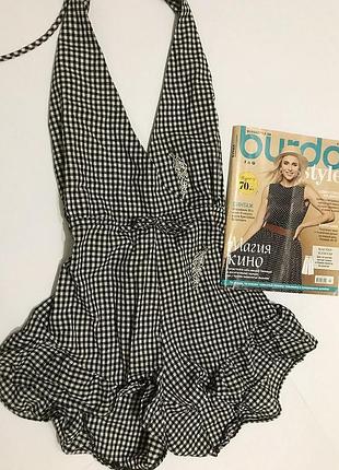 Ромпер, стильний ромпер в клітку
