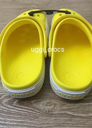 Crocs crocband lemon/white унисекс желтые крокс шлепанцы сабо кроксы мужские 36-44 г2 фото