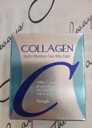 Колагенова пудра enough collagen two-way cake spf 25 зі змінним блоком 26 р3 фото
