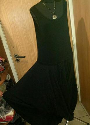 Трикотажное,стрейч,длинное платье-сарафан,бохо,италия3 фото