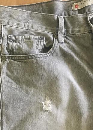 Серые шорты river island 3