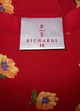 Richards.  юбка красная с цветочным принтом3 фото