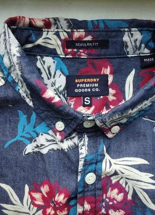 Рубашка  гавайская superdry miami  гавайка (s)5 фото