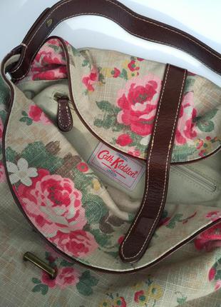 Cath kidston оригинал,коттон+кожа,летняя сумка от британского бренда+🎁2 фото