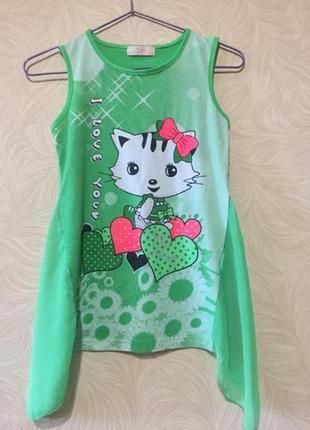 Сукня туніка дитяче літнє