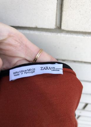 Комбінована футболка,блуза реглан,етно бохо принт, zara5 фото