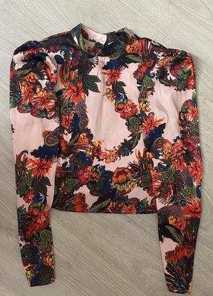 Шелковая блуза h&m