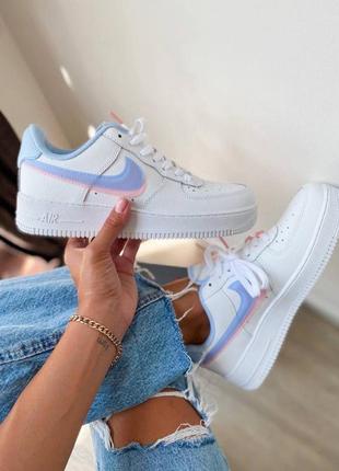 Кросівки кросівки nike air force af 1 double swosh white/blue