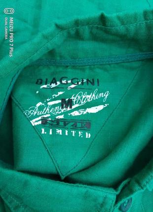 Стильная летняя рубашка, шведка, тенниска   лен и котон biaggini5 фото