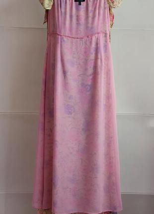 Платье-сарафан topshop с принтом красивых цветов3 фото