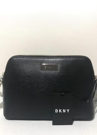 Сумка крос-боді шкіряна dkny gramercy dome crossbody leather r01e3h92 оригінал7 фото