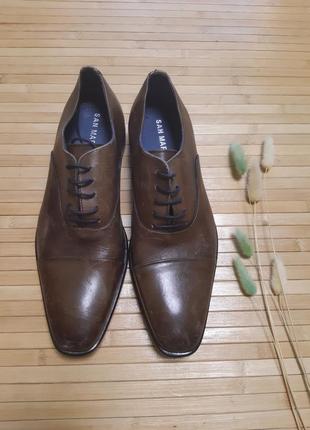 Туфлі san marina шкіряні кожание туфли
