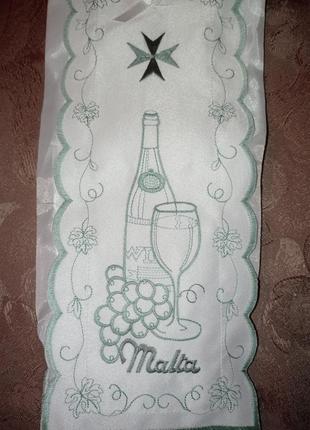 Нарядный чехол для вина malta2 фото