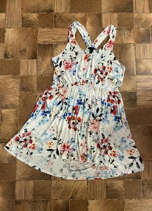 Нереально гарне, легке, повітряне плаття з натуральної віскози, м/46, h&m